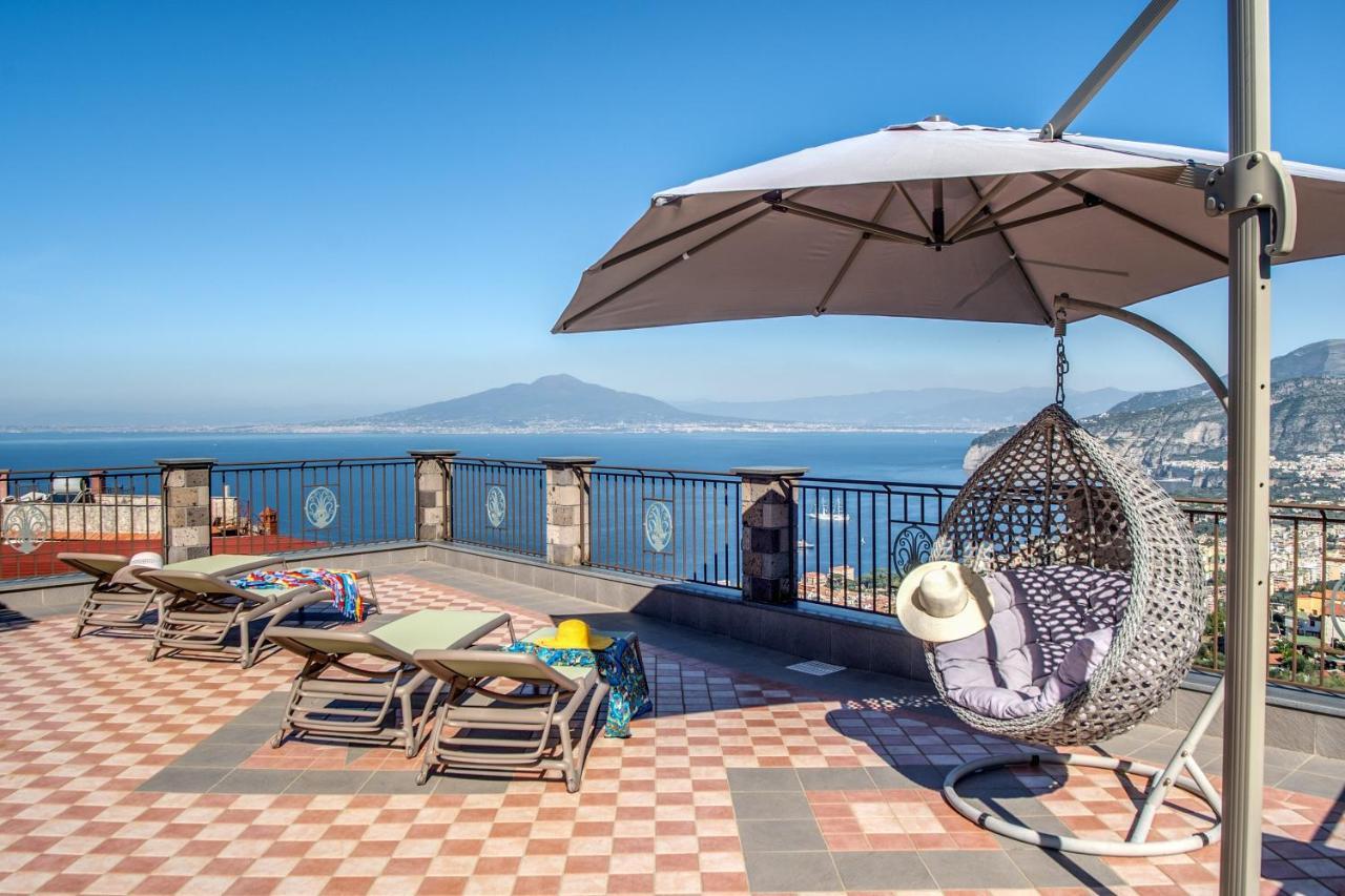 Villa Caruso Private Heated Pool & Sea View Sorrento Exteriör bild