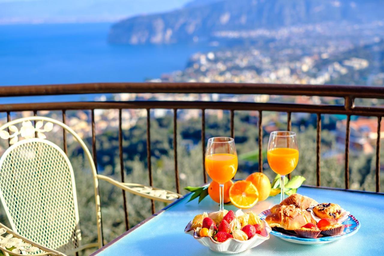 Villa Caruso Private Heated Pool & Sea View Sorrento Exteriör bild