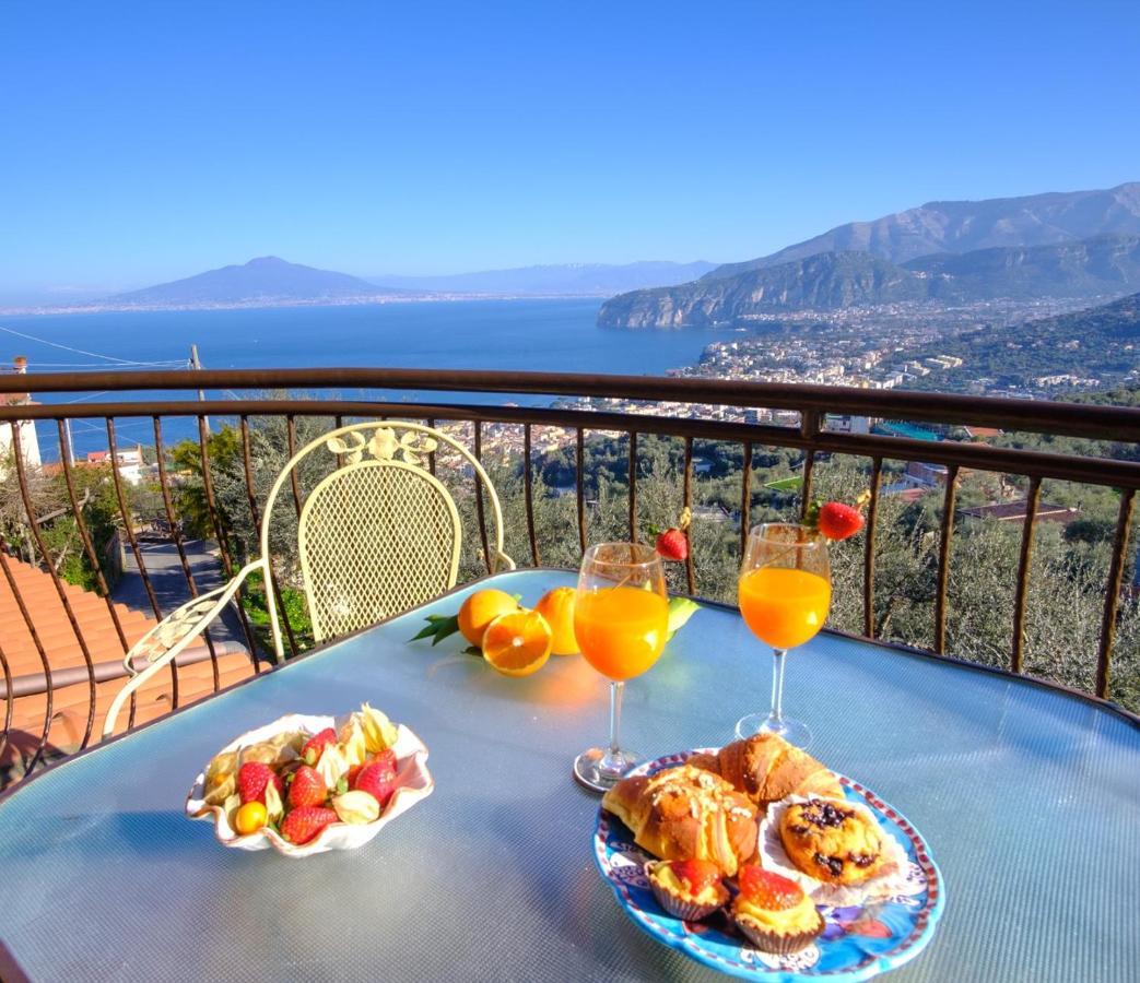 Villa Caruso Private Heated Pool & Sea View Sorrento Exteriör bild