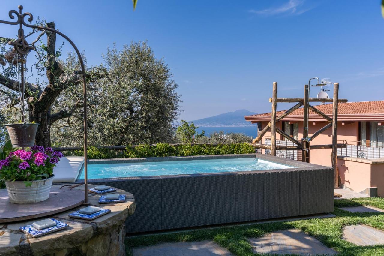 Villa Caruso Private Heated Pool & Sea View Sorrento Exteriör bild