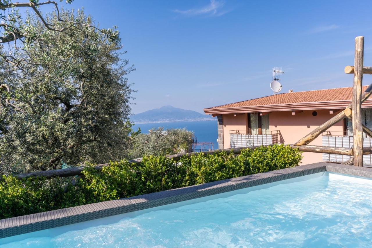 Villa Caruso Private Heated Pool & Sea View Sorrento Exteriör bild