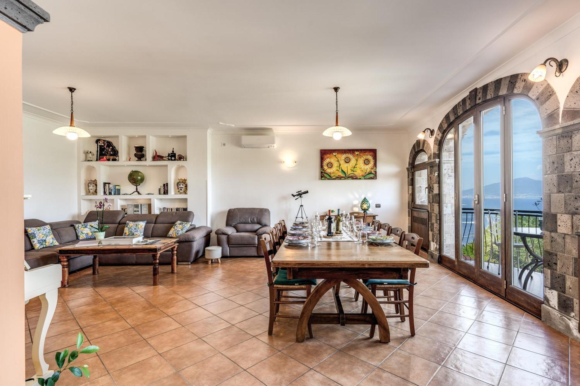 Villa Caruso Private Heated Pool & Sea View Sorrento Exteriör bild