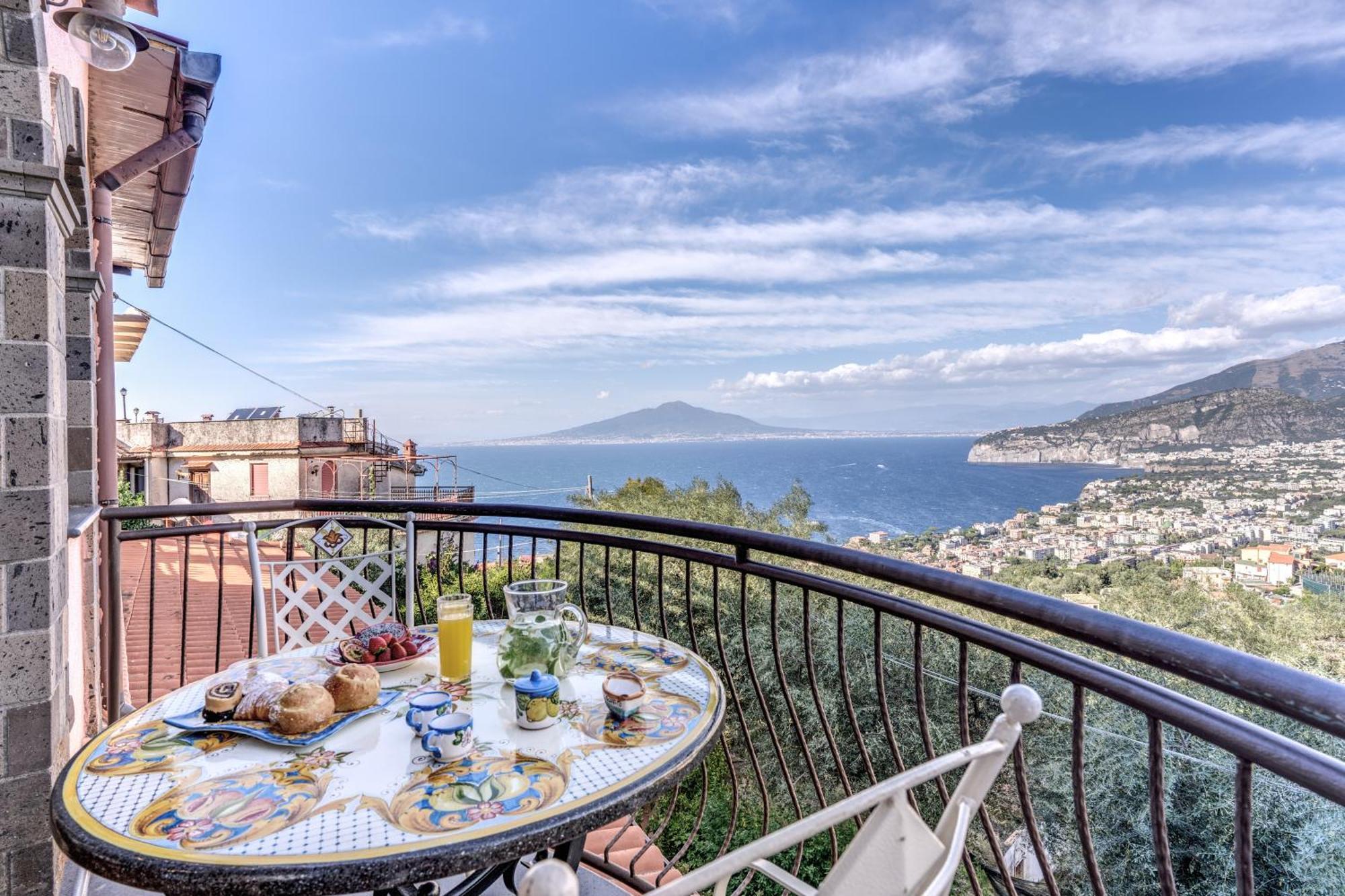 Villa Caruso Private Heated Pool & Sea View Sorrento Exteriör bild